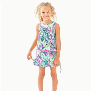 NWT Lilly Pulitzer Kids Shift Dress 2 Snap Back